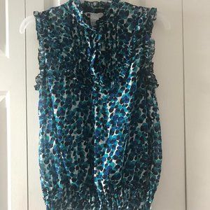 Sheer Sleeveless Blouse